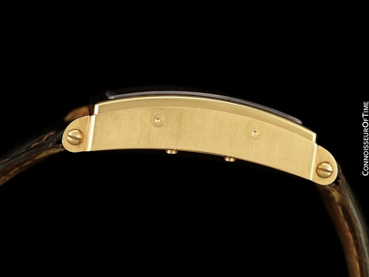 Owned & Loved By Martin Sheen - Magazine Worn Gevril Avenue of Americas Massive Mens 18K Rose Gold Annual Calendar Moonphase Watch
