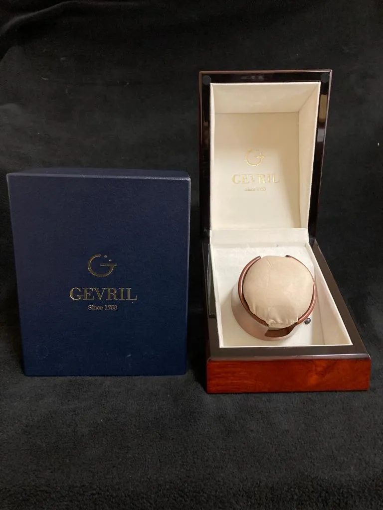 Owned & Loved By Martin Sheen - Magazine Worn Gevril Avenue of Americas Massive Mens 18K Rose Gold Annual Calendar Moonphase Watch