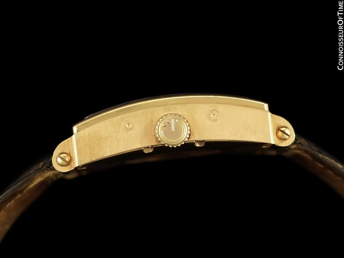 Owned & Loved By Martin Sheen - Magazine Worn Gevril Avenue of Americas Massive Mens 18K Rose Gold Annual Calendar Moonphase Watch