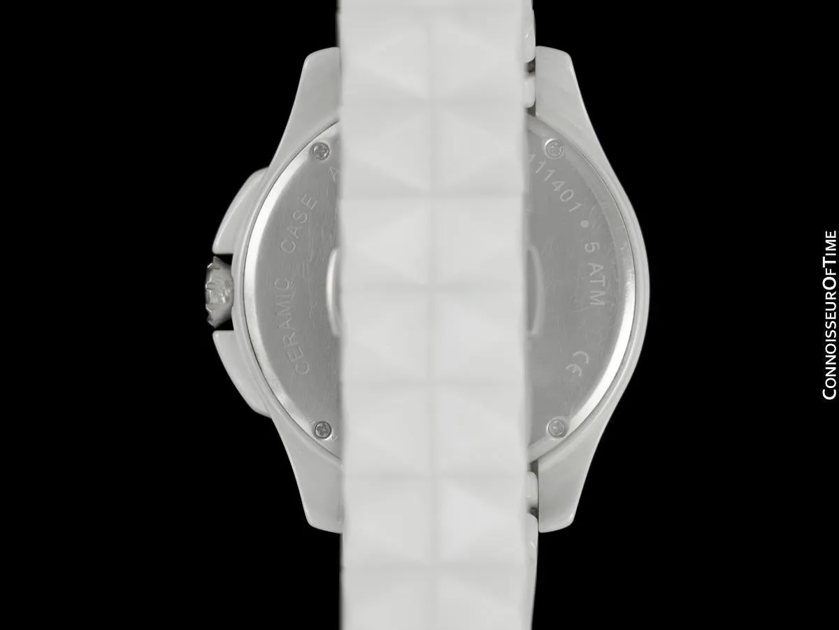 OWNED & WORN BY SIEGFRIED & ROY - Karl Lagerfeld Large Unisex / Men’s White Ceramic Watch