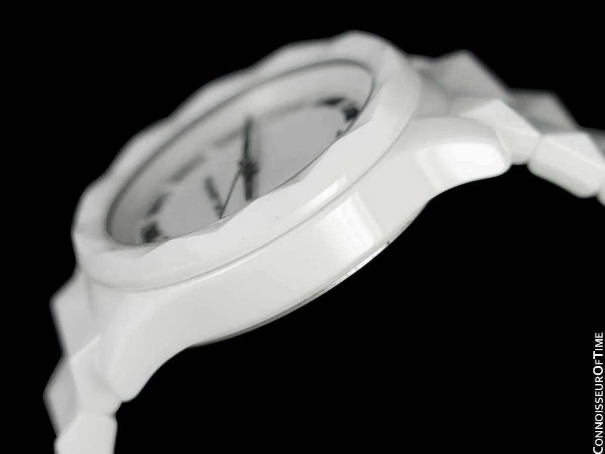 OWNED & WORN BY SIEGFRIED & ROY - Karl Lagerfeld Large Unisex / Men’s White Ceramic Watch