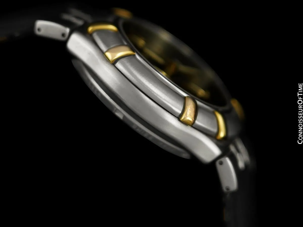 Owned by Kenny Rogers - Krieger Afficianado Mens Stainless Steel & 18K Gold Chronograph Watch