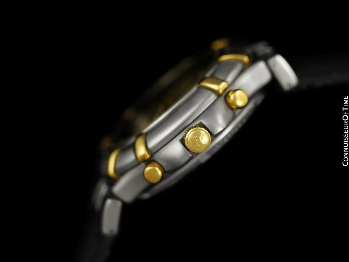 Owned by Kenny Rogers - Krieger Afficianado Mens Stainless Steel & 18K Gold Chronograph Watch