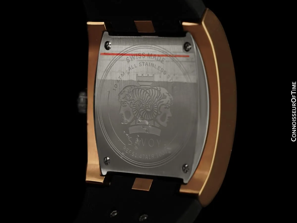 OWNED BY MARTIN SHEEN - Savoy Icon Extreme Massive Mens Rose Gold Tone Diver's Watch