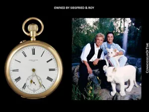 Owned By Siegfried & Roy - 1910's Bruder Klumak Antique Mens High Grade Pocket Watch - 14K Gold