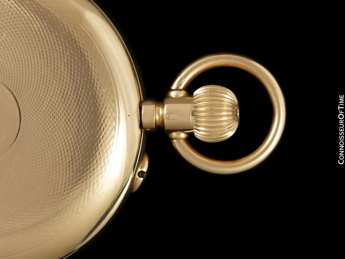 Owned By Siegfried & Roy - 1910's Bruder Klumak Antique Mens High Grade Pocket Watch - 14K Gold