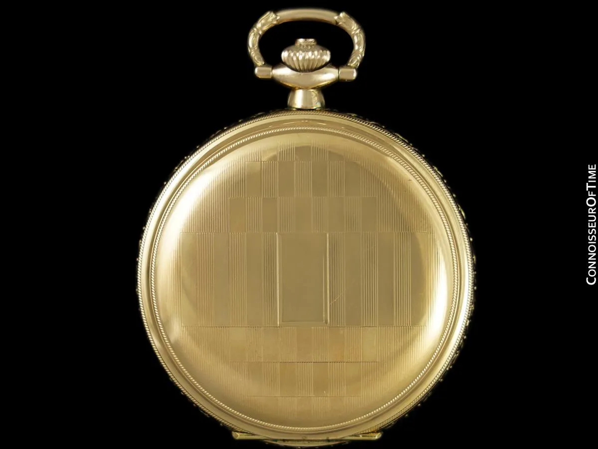 Owned By Siegfried & Roy - 1930's Favor Antique Mens Pocket Watch - 18K Gold Plated