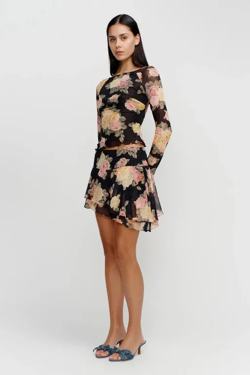 OWNLEY - DENISE BACKLESS TOP - VINTAGE ROSES