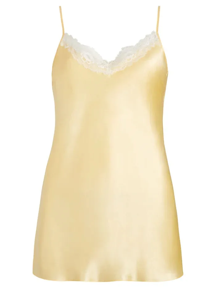 Parasol Rose Audrey Silk Bias Cut Camisole
