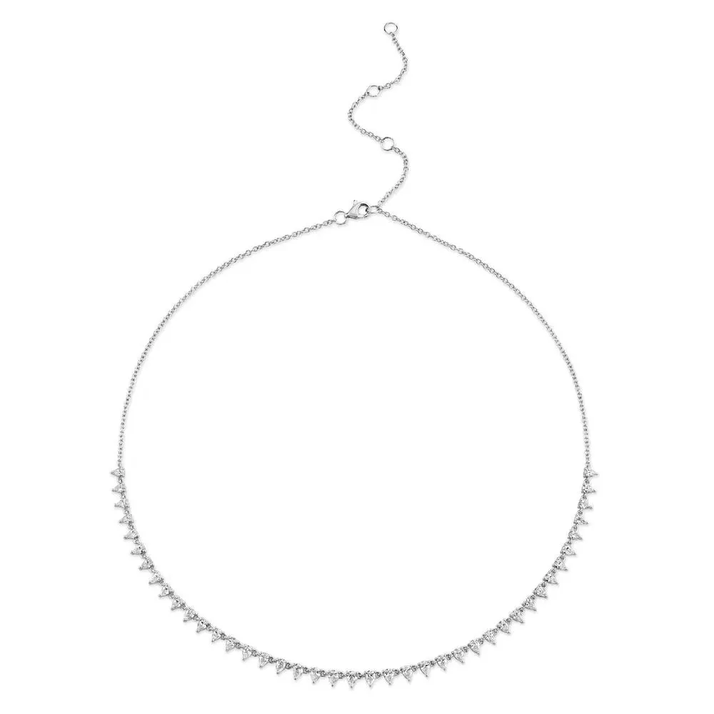 Pear Shape Diamond Choker