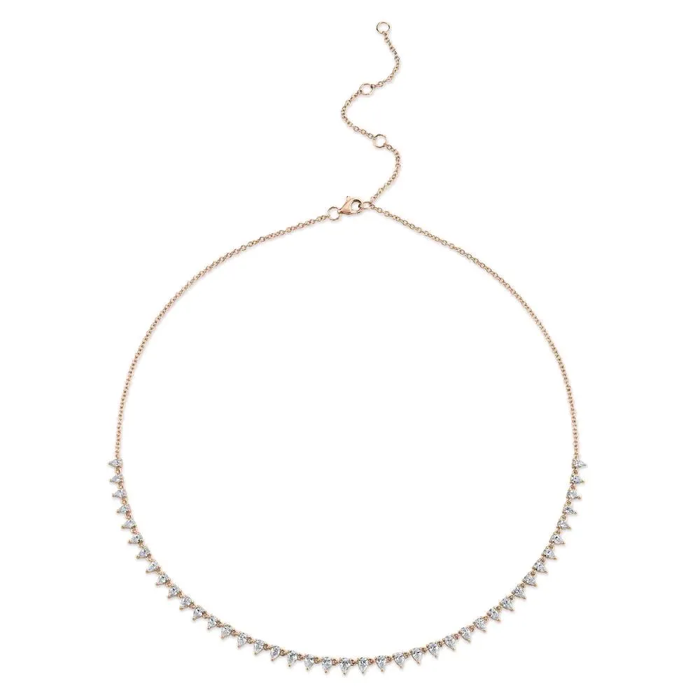 Pear Shape Diamond Choker