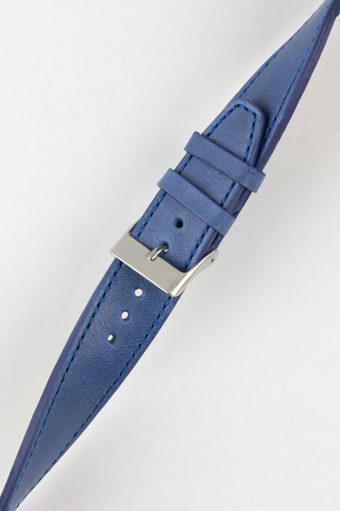 Pebro RUSTIC Vintage Leather Watch Strap in SAPPHIRE BLUE