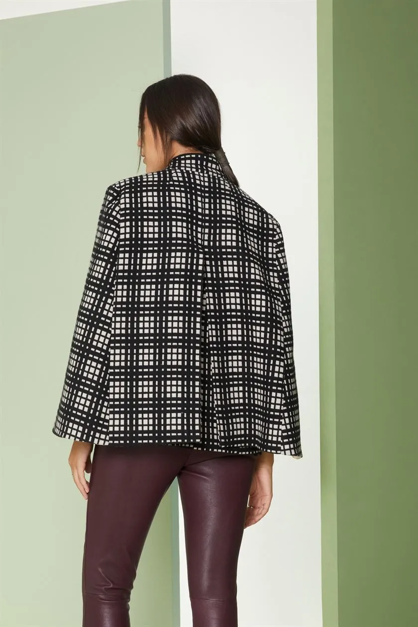 Perona   I   Womens-Outerwear-Poncho-Abiona Pwa-Fv21-210769-Black   AS8203