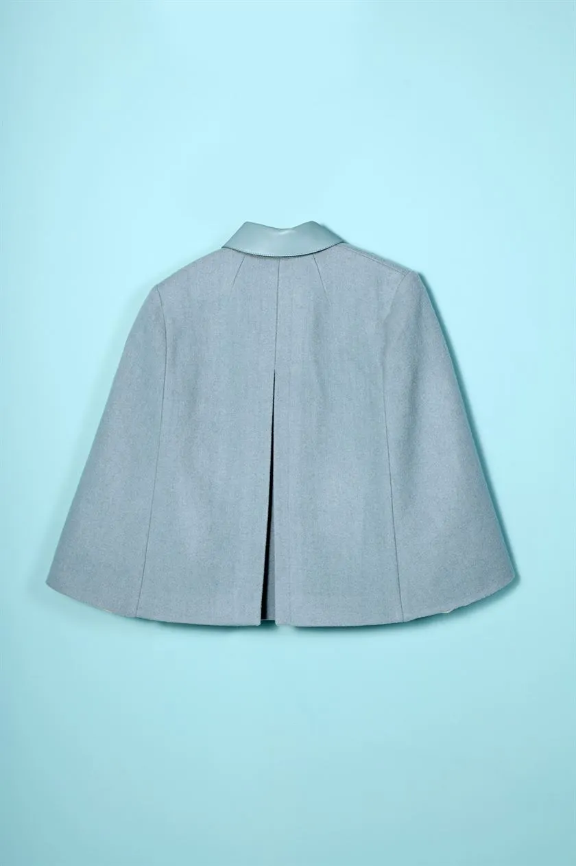 Perona   I   Womens-Outerwear-Poncho-Alanis-Pwa-Fv21-3100-Blue Gray  AS7678