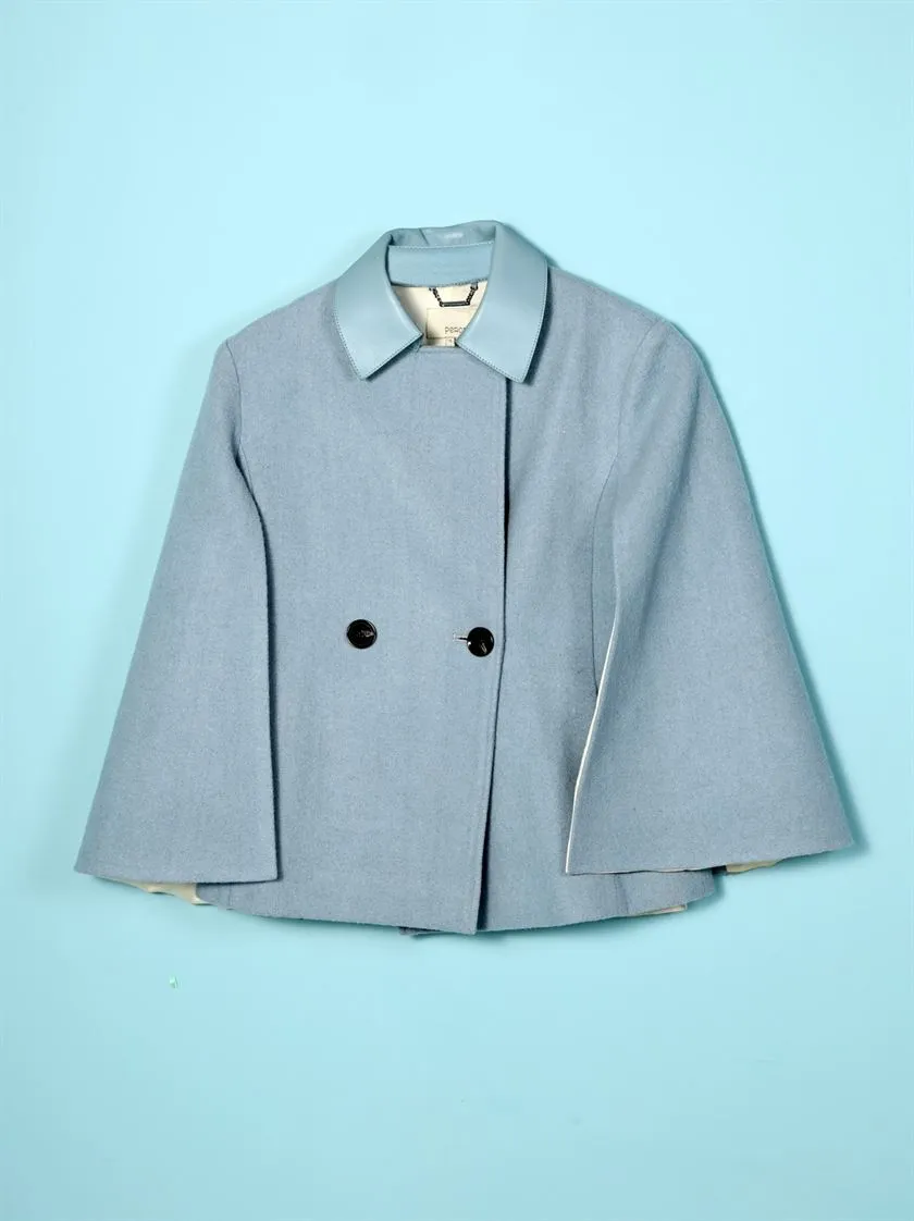 Perona   I   Womens-Outerwear-Poncho-Alanis-Pwa-Fv21-3100-Blue Gray  AS7678