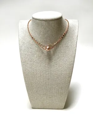 Pink Edison Pearl Sequin Choker