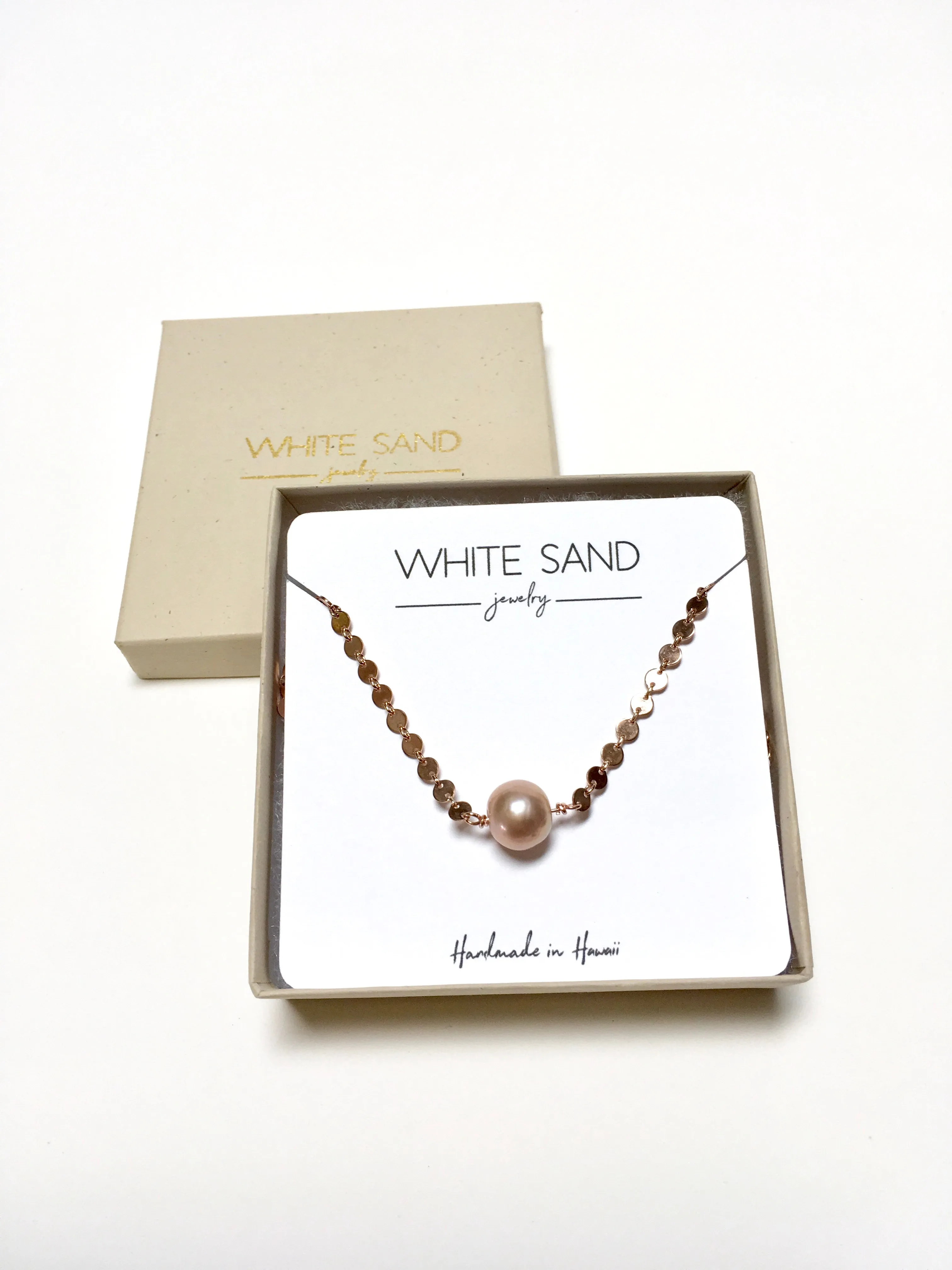 Pink Edison Pearl Sequin Choker