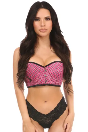 Plaid Short Bustier