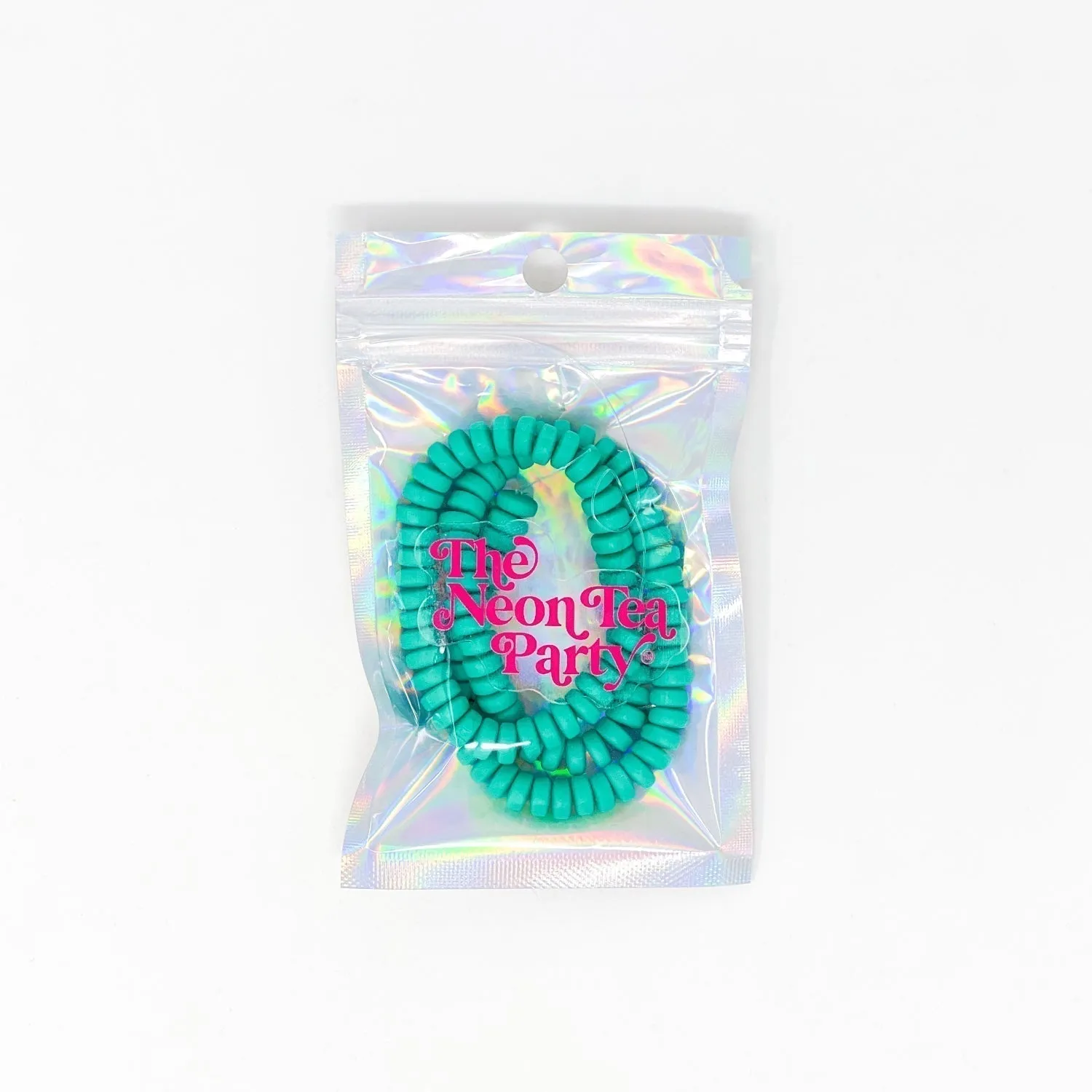 Polymer Clay Rondelle Beads, 6mm - Periwinkle