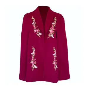 Posy Cape in Fuchsia