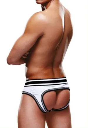 Prowler Backless Brief White Black