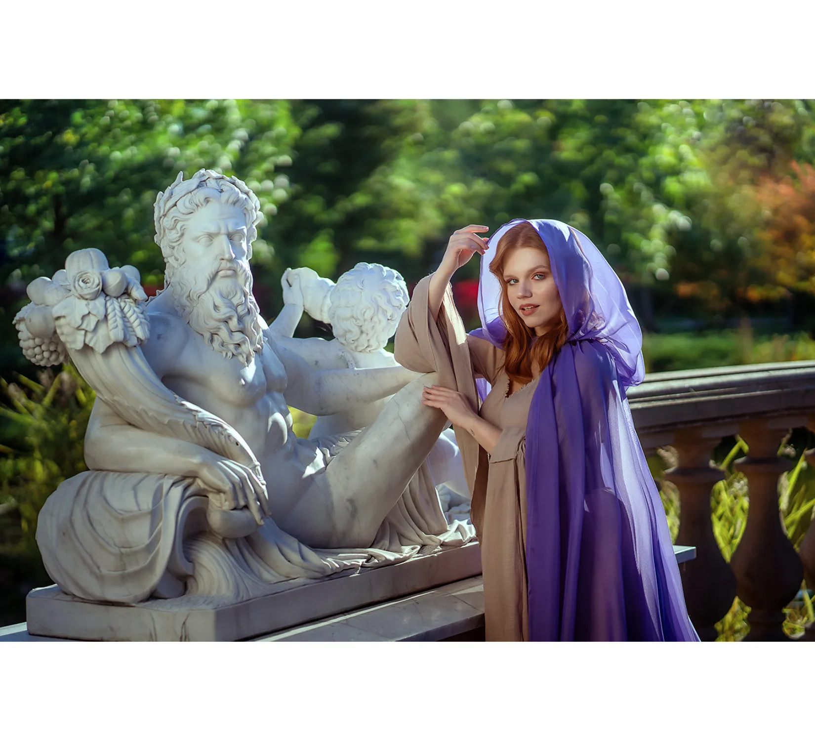 Purple Fantasy tulle hooded cape | USA domestic shipping