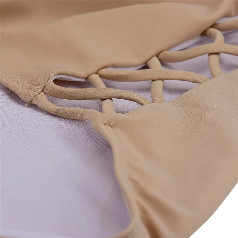 Push up Padded Bra backless underwear Set