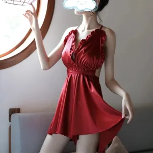 "DEEP V BACKLESS" NIGHTDRESS D042041