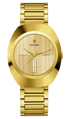 Rado DiaStar Original 38mm Yellow Gold PVD Men's Watch R12161253