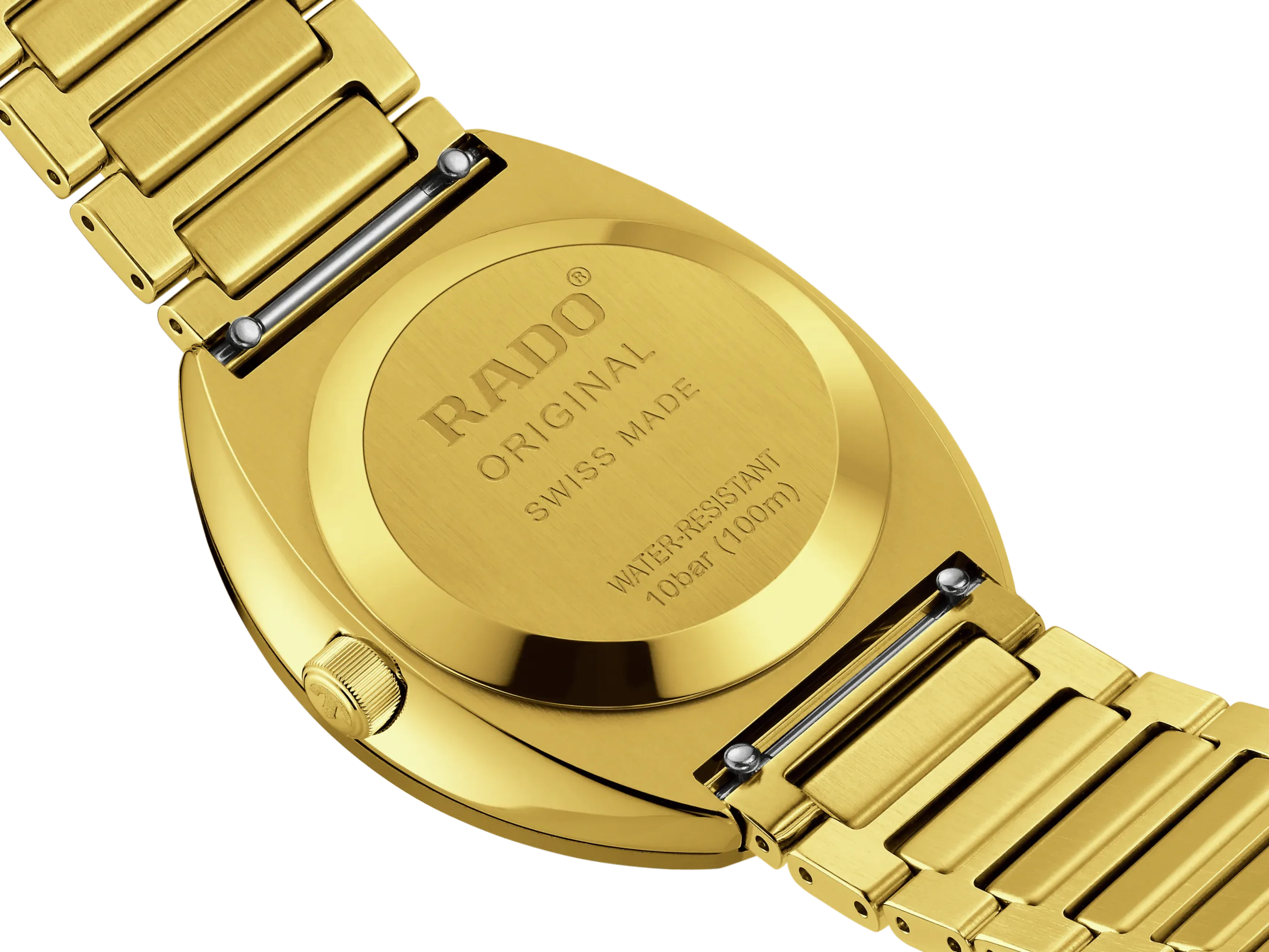 Rado DiaStar Original 38mm Yellow Gold PVD Men's Watch R12161253