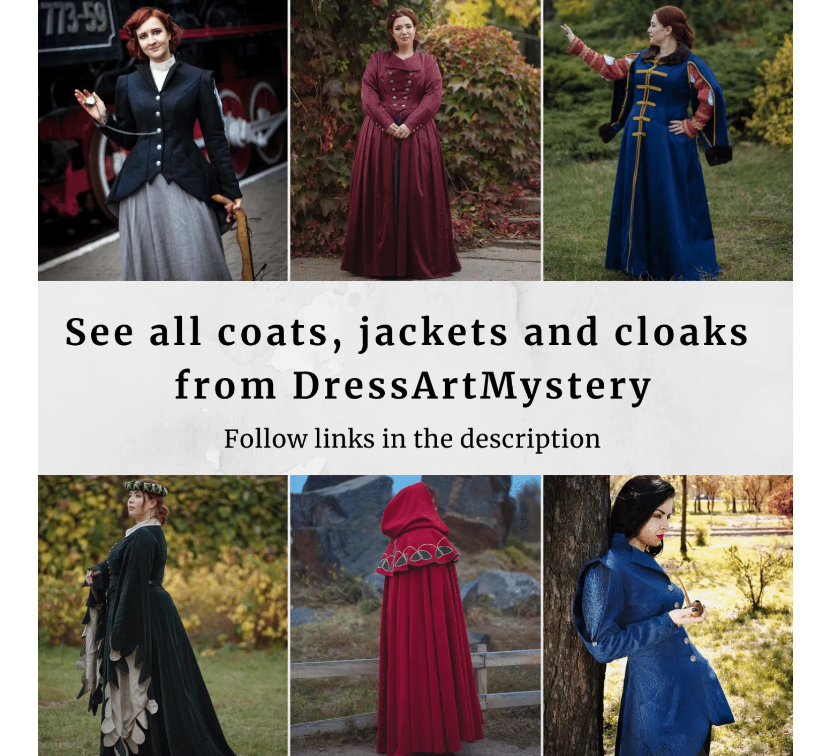 Red Fantasy Vegan Wool Hooded Cloak