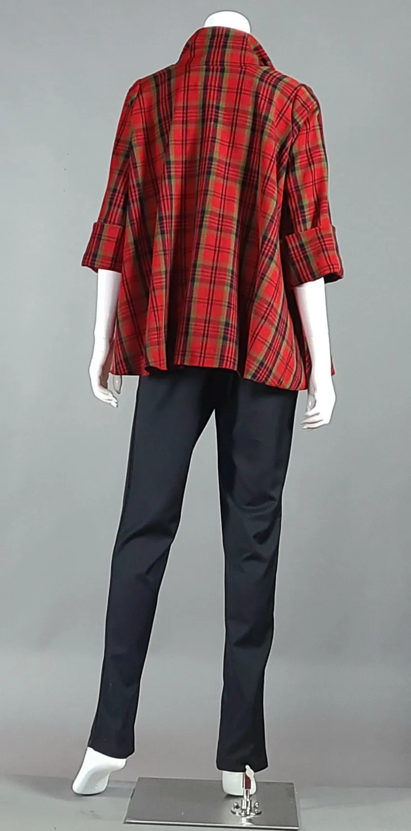 Red Plaid Cape (Sample)