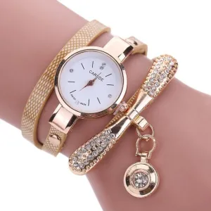 Rhinestone Watch & Bracelet Set