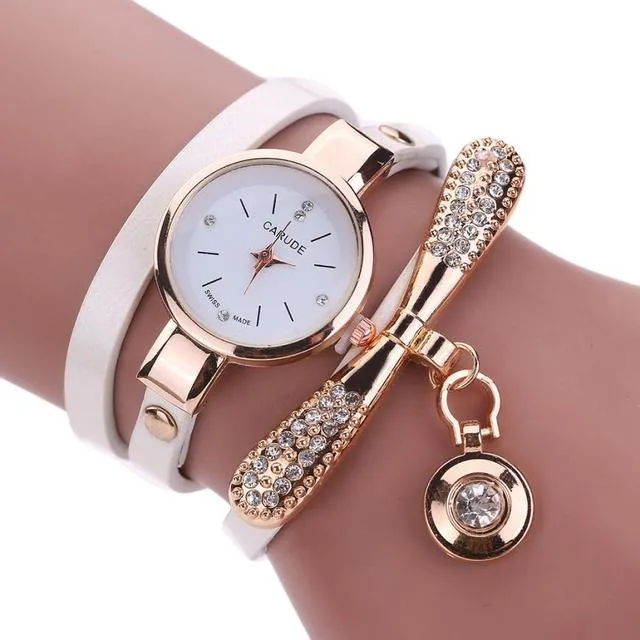 Rhinestone Watch & Bracelet Set