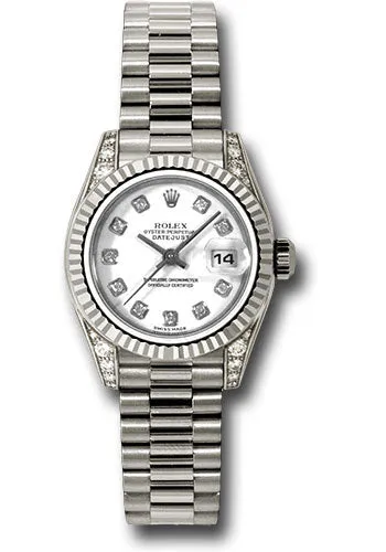 Rolex 18k ladies president model # 179239 wdp