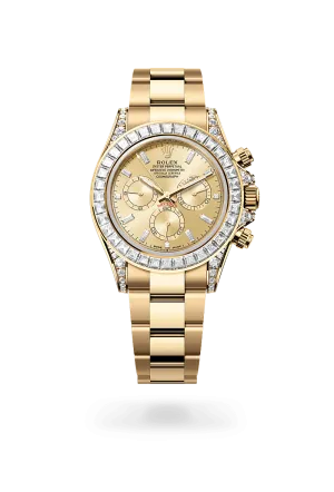 Rolex Cosmograph Daytona in 18 kt yellow gold with lugs set with diamonds, M126598TBR-0001 | Walters & Hogsett