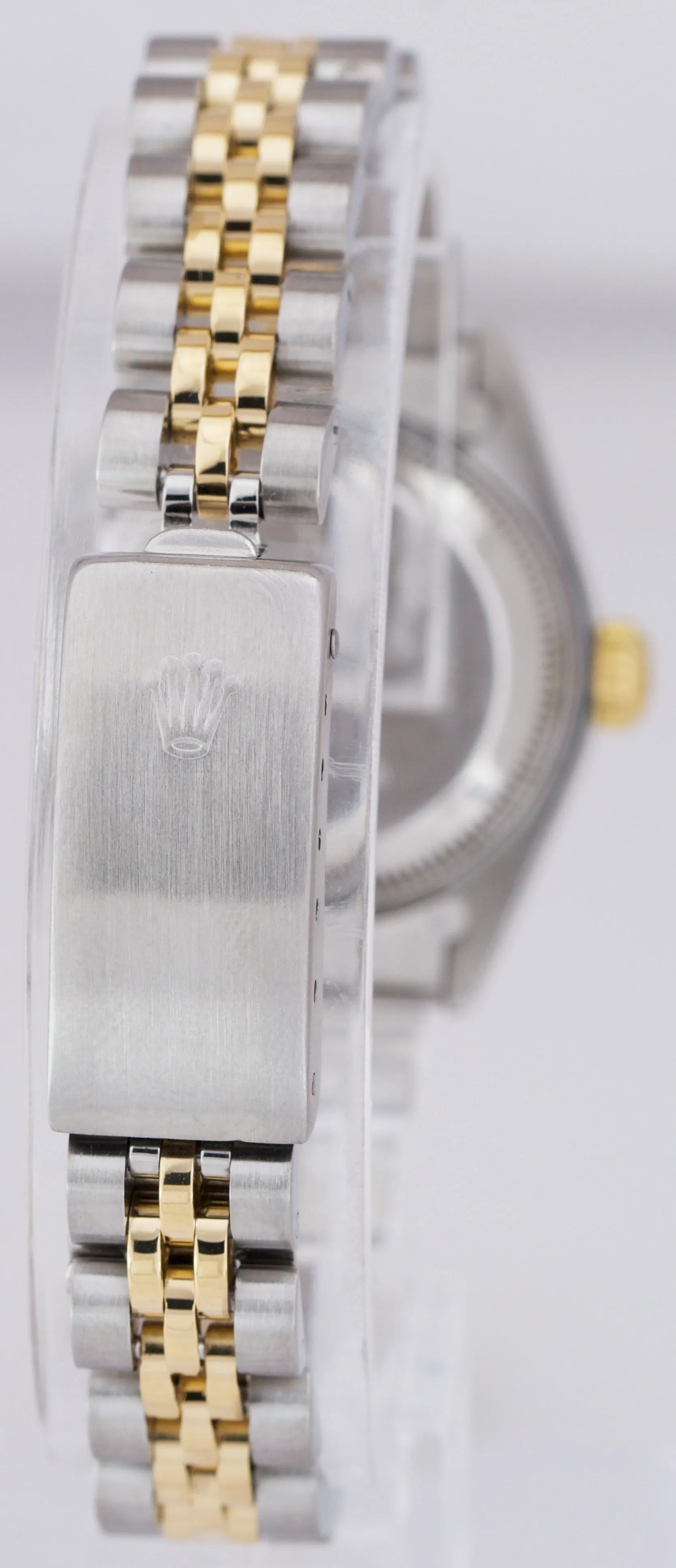 Rolex DateJust 26mm White Two-Tone Gold Jubilee DIAMOND BEZEL Watch 69173 B P