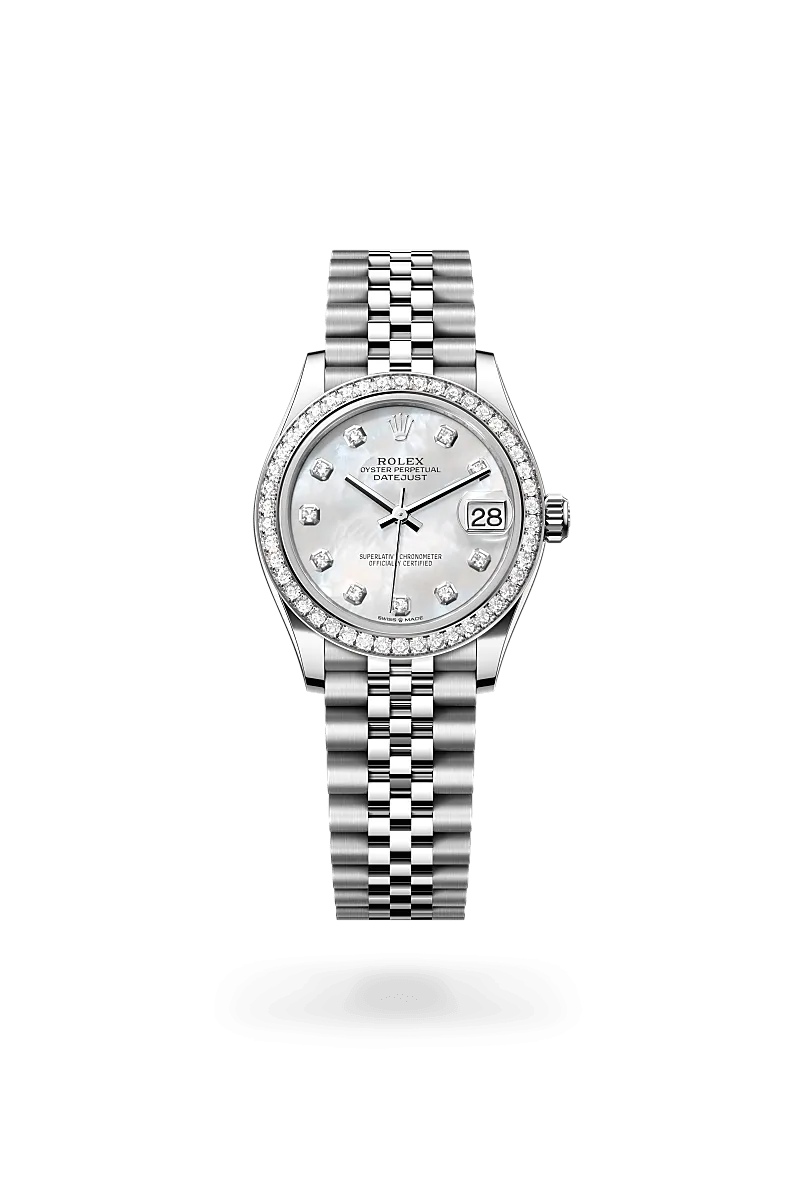 Rolex Datejust 31 in White Rolesor - combination of Oystersteel and white gold, M278384RBR-0008 | Walters & Hogsett