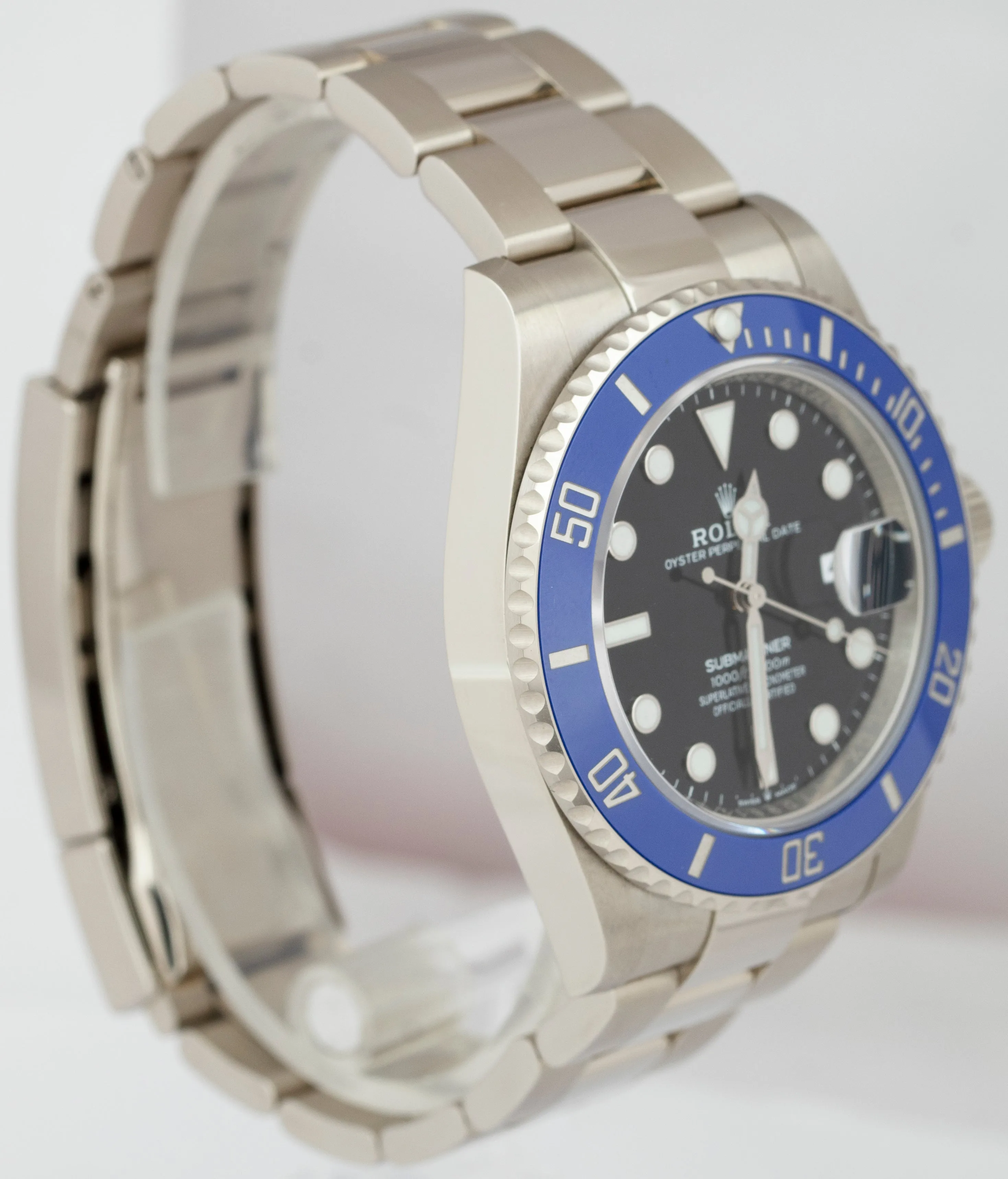 Rolex NEW CARD Submariner Date 126619 LB 41mm 18K White Gold Dive Blue Watch BOX