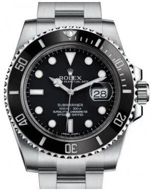 Rolex Submariner Date Stainless Steel Black Dial & Ceramic Bezel Oyster Bracelet 116610LN
