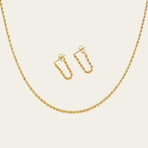 Rope Choker   Huggie Set