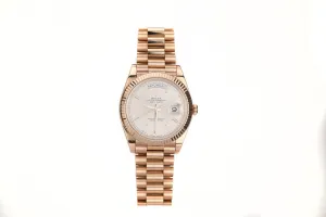 Rose Gold Rolex Oyster Perpetual Daydate 40mm White Dial
