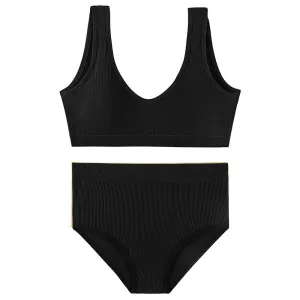 Seamless Wire Free U-Shaped Backless Lingerie Set