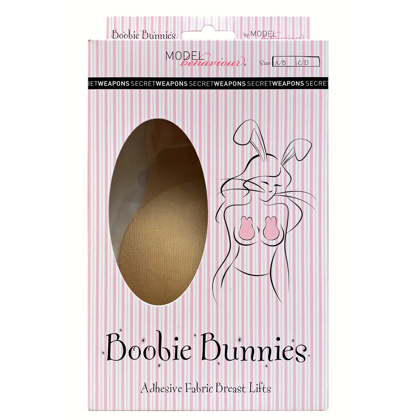 Secret Weapons Boobie Bunnies Adhesive Fabric Breast Lifts