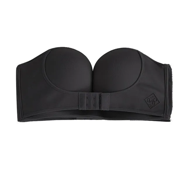 Sexy Invisible Bras Women Push Up Strapless Bra Lingerie Backless Brassiere Seamless Bralette Underwear for Wedding Dress #F