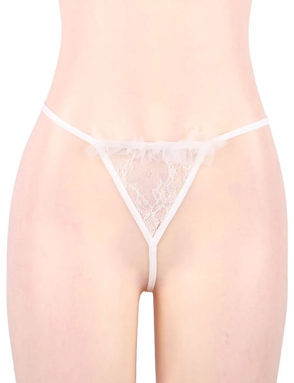 Sexy Lace Ultra-thin See-through Backless Miniskirt Suit