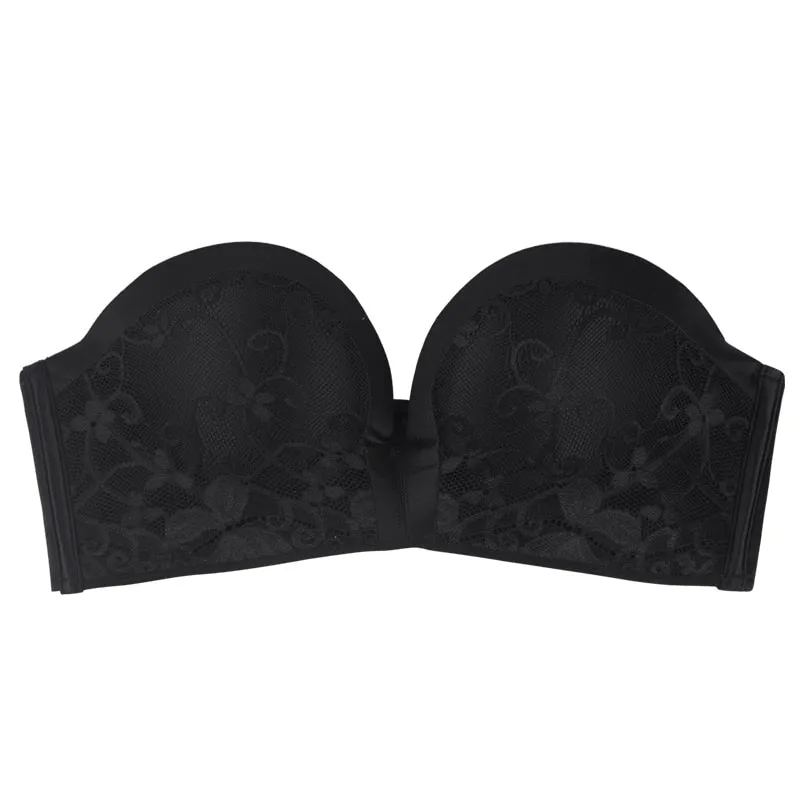 Sexy Women Strapless Wireless Super Push Up Invisible Bralette - Ideal for Small Breasts