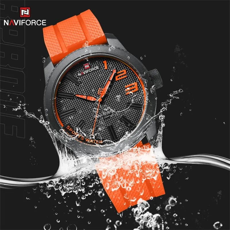 Silicone Strap Military Watch - 30ATM Waterproof