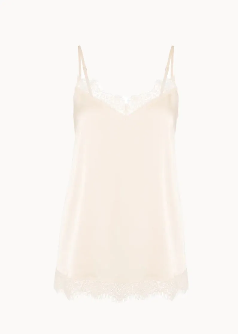 Simone Perele Satin Secrets Camisole Sakura Pink