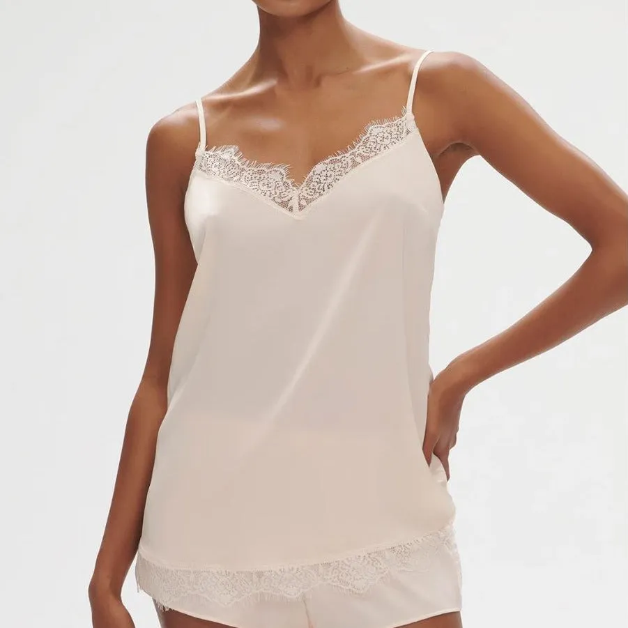 Simone Perele Satin Secrets Camisole Sakura Pink